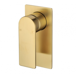Ruki Brushed Gold Lead Free Wall  Mixer